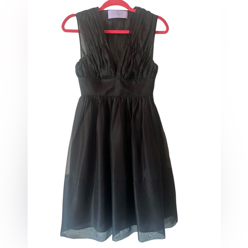 Vera Wang 100% Silk Black Dress Size 2